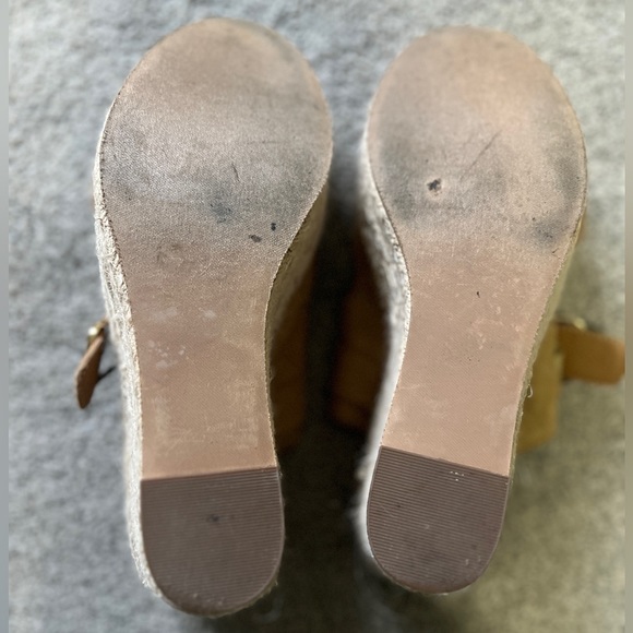 BP Dani Suede Tan Platform Espadrilles - Picture 7 of 7